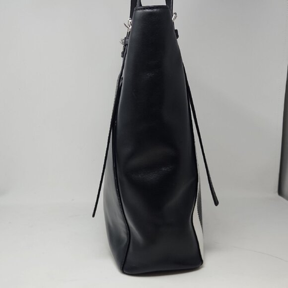 Michael Kors Megan Large Striped Leather Tote Bag - Picture 5 of 11